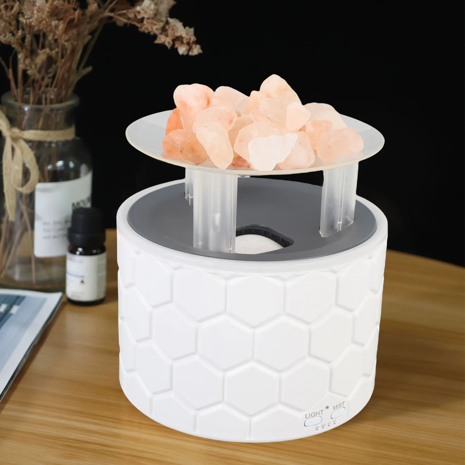 

Диффузор эфирного масла 400 мл, диффузор для ароматерапии, прохладный увлажнитель тумана с цветным ночником, таймером, автоматическое отключение для дома