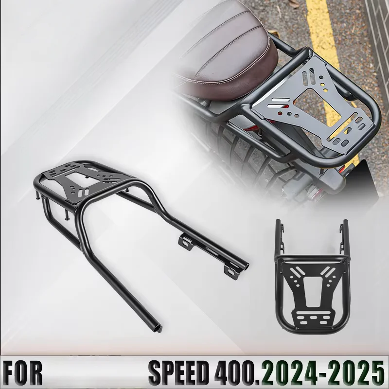 Speed 400 Scrambler 400X 24-25 Heavy Duty Steel Tube Construction Matte Black Finish Aggressive Off-Road Look Perfect Adventure