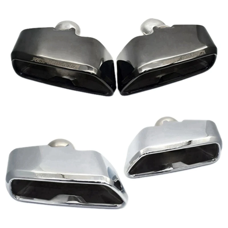 1 Pair Exhaust Pipe Muffler Pipe For BMW 5 Series G30 G38 540 530 2018-2019 Car Rear Tail Tips Nozzle Tailpipe