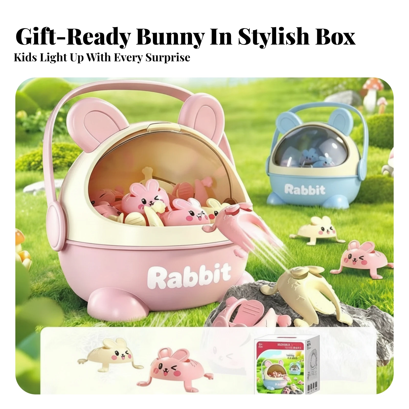 40-pieces-press-and-bounce-rabbit-toy-cute-bunny-storage-box-bunny-shaped-play-set-cartoon-style-rabbit-figurine-set