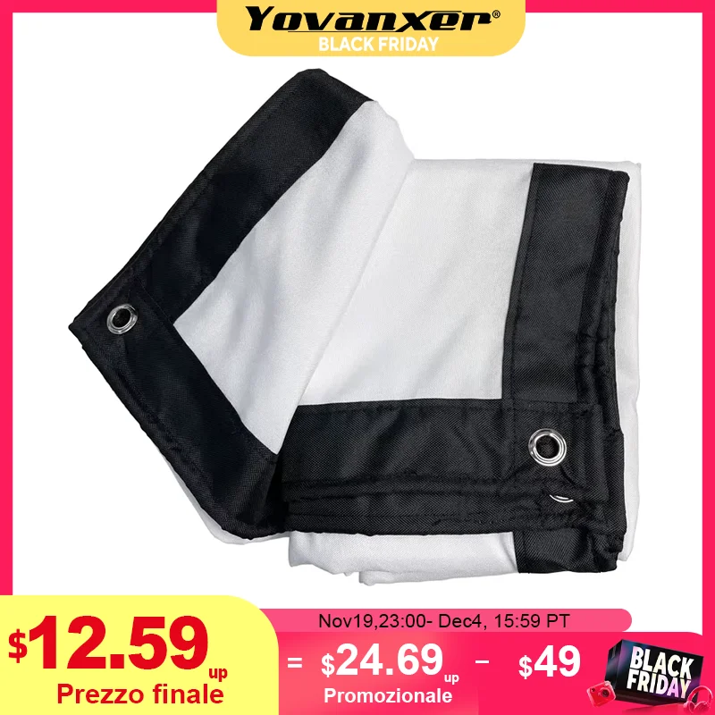 

Простой тканевый экран для кино 60 ~ 300 дюймов, занавеска для проекции, складная 16:9 / 4:3 для LED DLP портрета