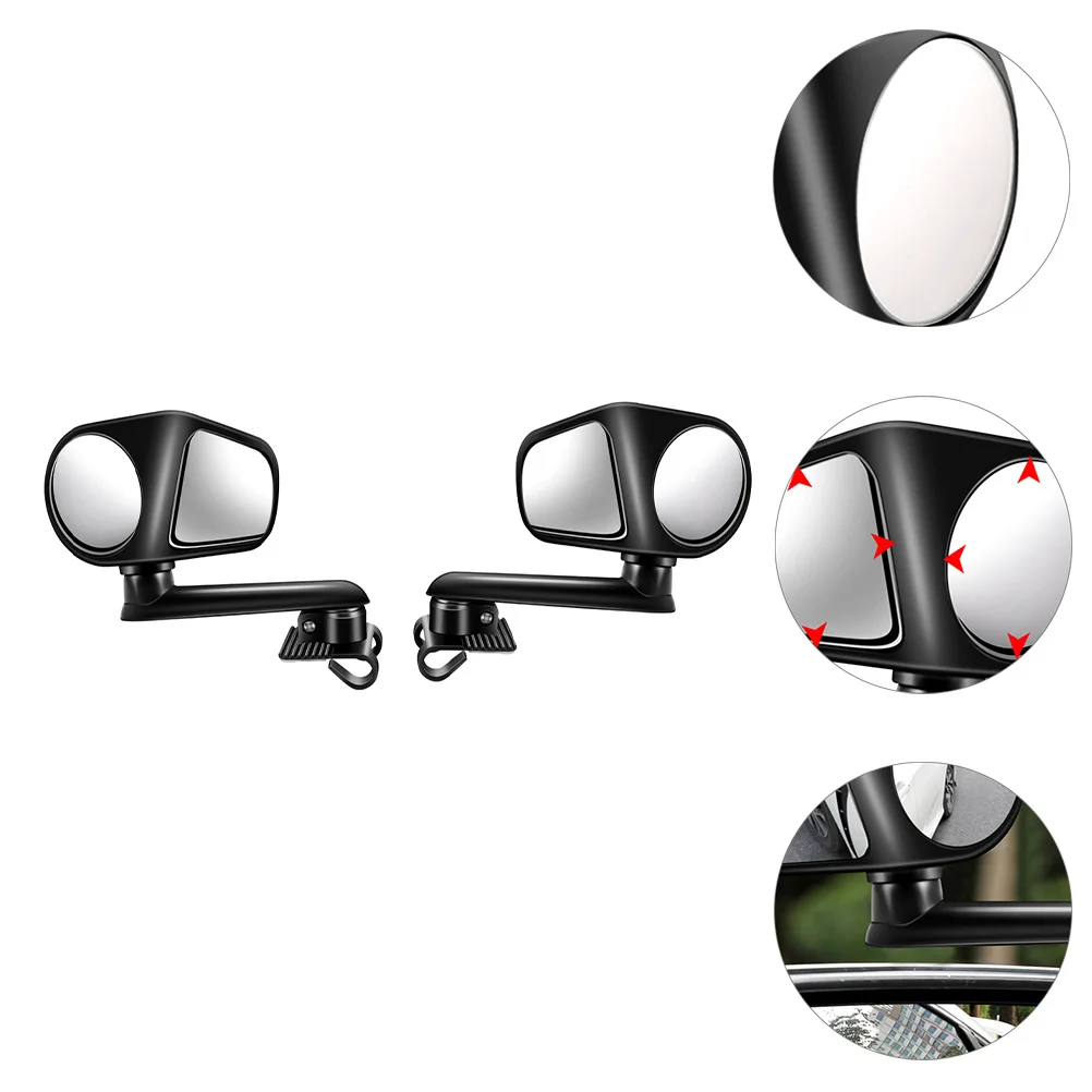 

1Pair Car Rearview Mirror 360 Degree Adjustable Built-in Ball Head Wide Angle Reduce Blind Spots Universal Auto
