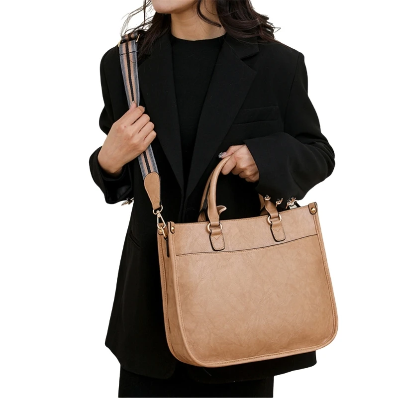 Women PU Leather Shoulder Bag Fashionable Women Handbag Modern & Practical Bag Spacious Easy to Clean Bag for Daily Use