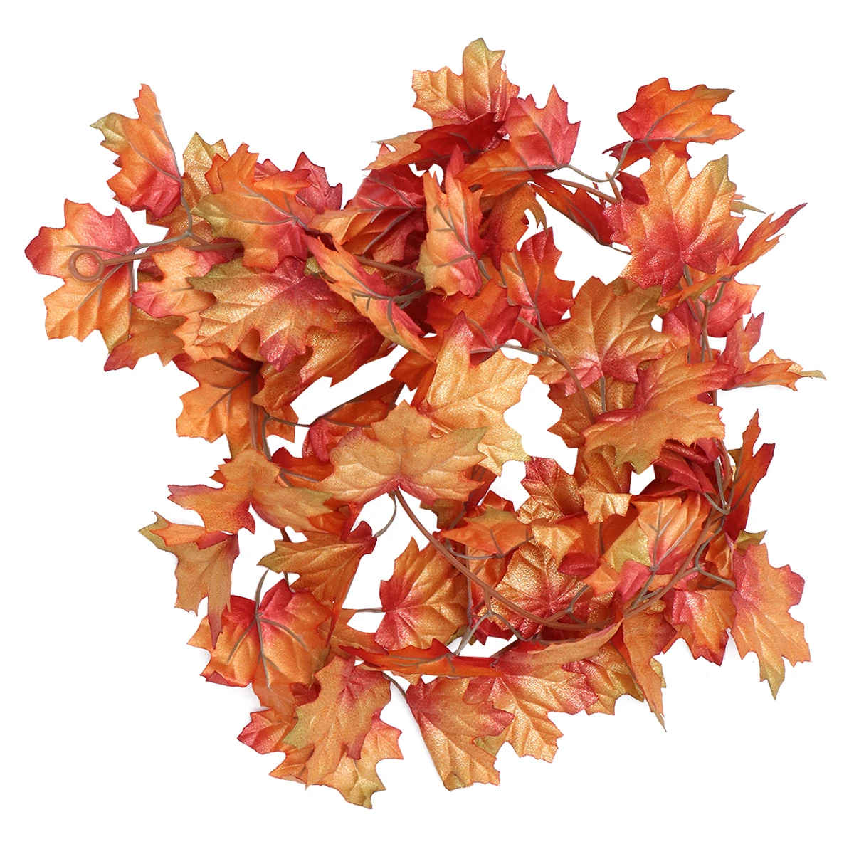 

Autumn Leaves Simulated Maple Leaf Rattan Vines O Halloween Decoration Outdoor