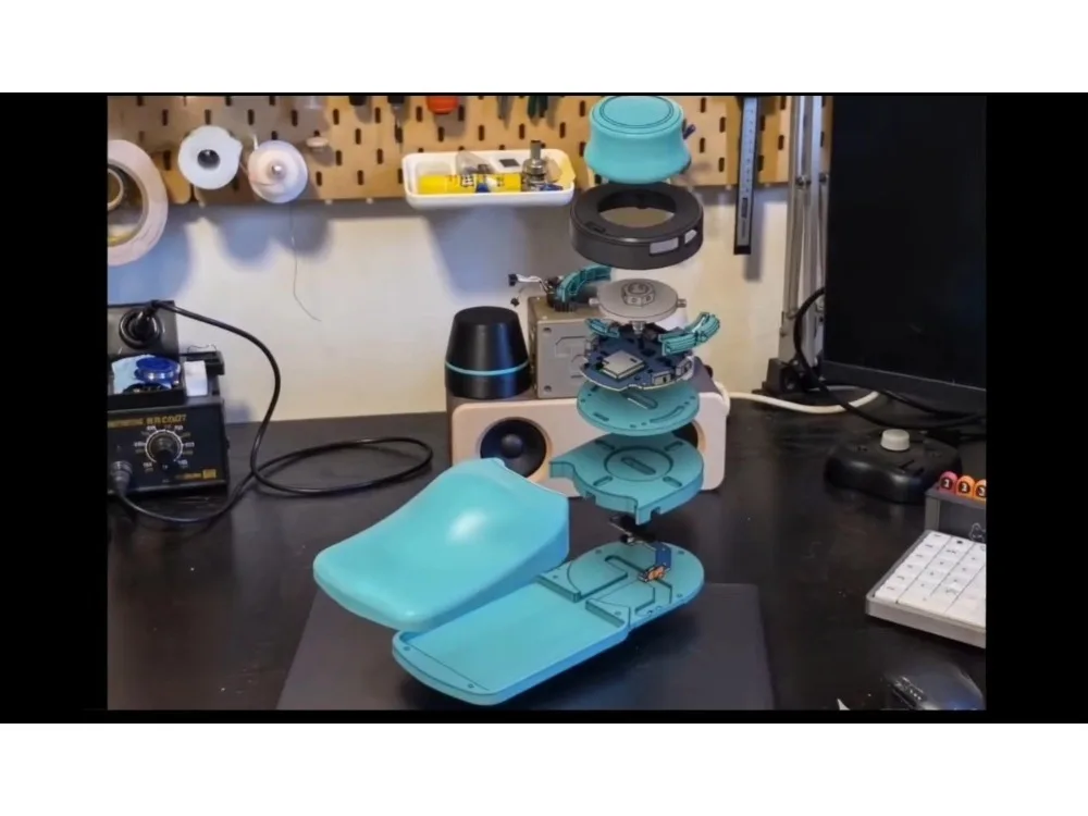 Spacekat Mini 3D Space Bluetooth Mouse PLA Print Case 3Dconnexion Original Driver for Modeling CAD Design Wireless Gaming Mouse