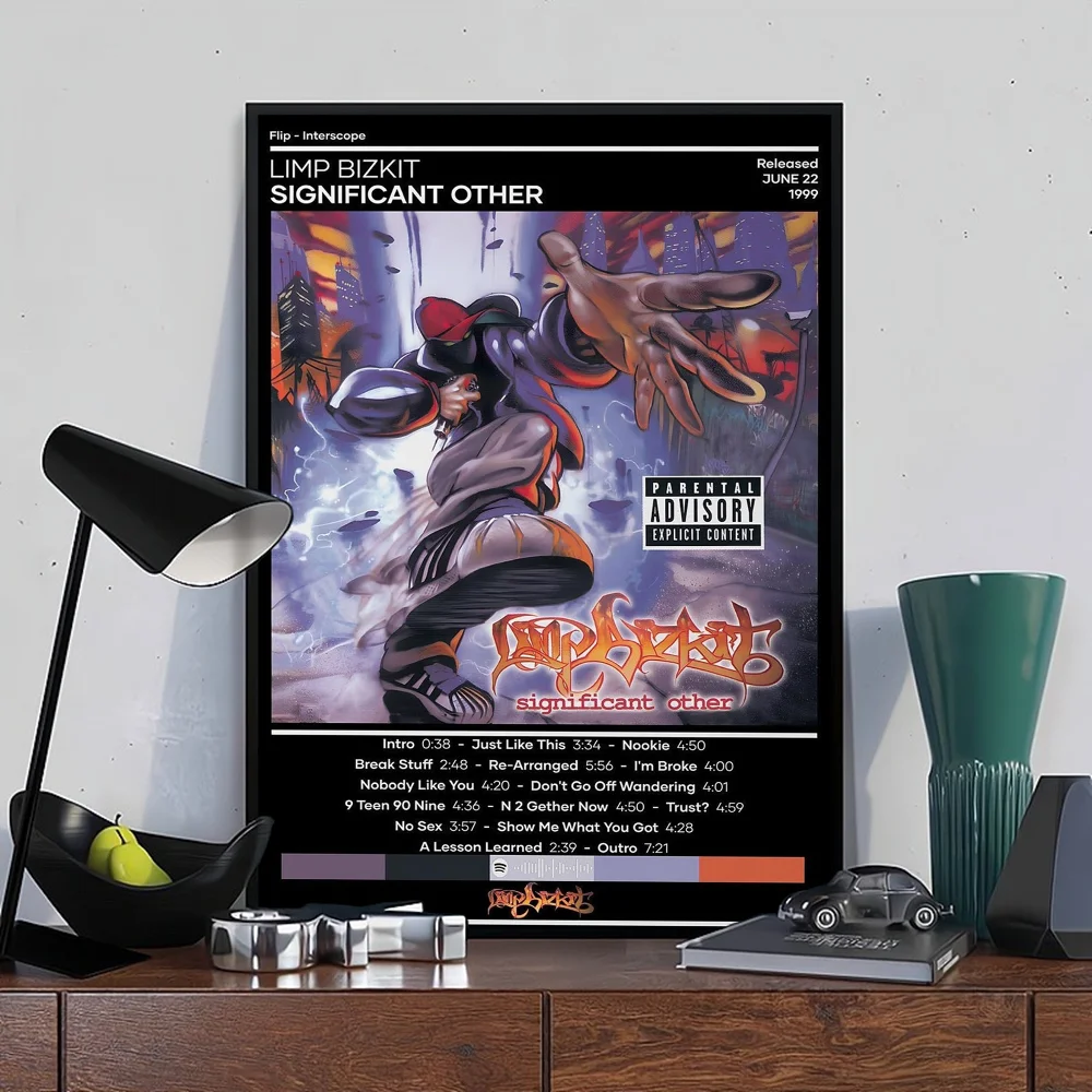 Limp Bizkit Classic Vintage Posters Waterproof Paper Sticker Coffee House Bar Home Decor