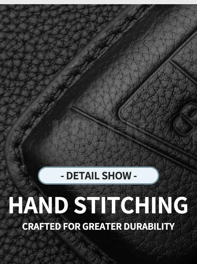 Leder Auto Schlüssel etui Abdeckung Shell Fob für VW Volkswagen Passat B8 Magotan für Skoda hervorragende A7 Kodiaq Sitz geschützte Schlüssel bund Tasche – Detail 5
