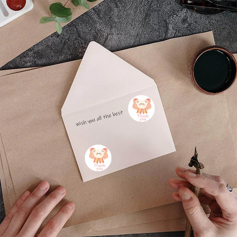 100-500Pcs ใหม่การ์ตูนหมีสติกเกอร์รางวัลคลาสสิกน่ารักสติกเกอร์ของเล่นสำหรับของขวัญเด็กบรรจุภัณฑ์ครู Encouragement สติกเกอร์