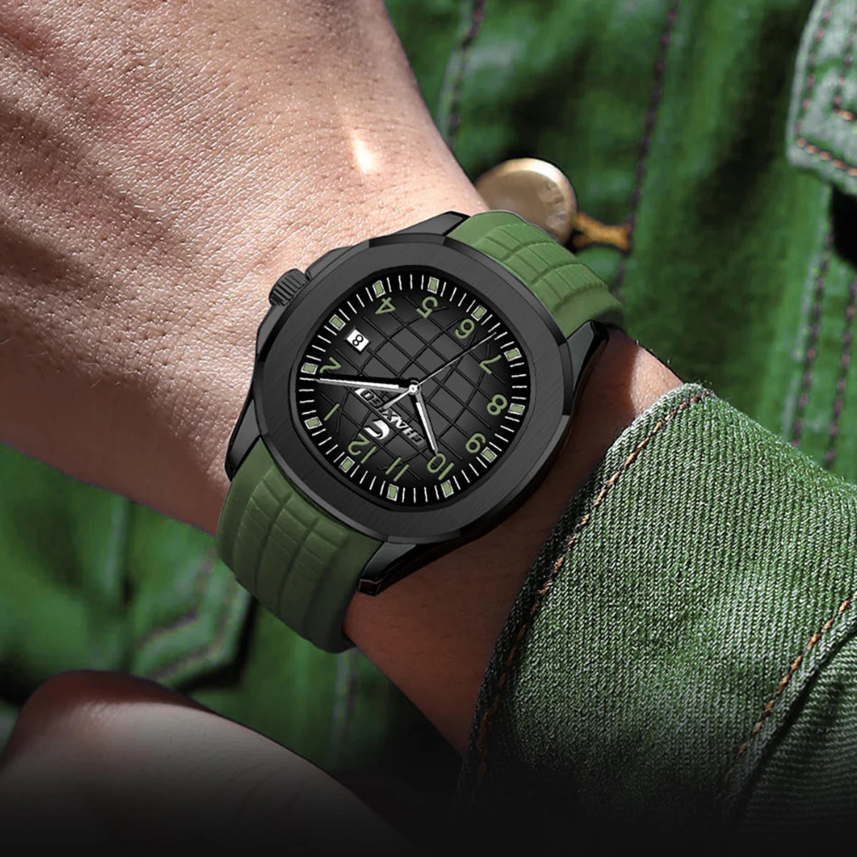 CHAXIGO Men's Business Quartz Watch Waterproof Watch Men's Hand Thunder Quartz Watch Brand Men's Watch