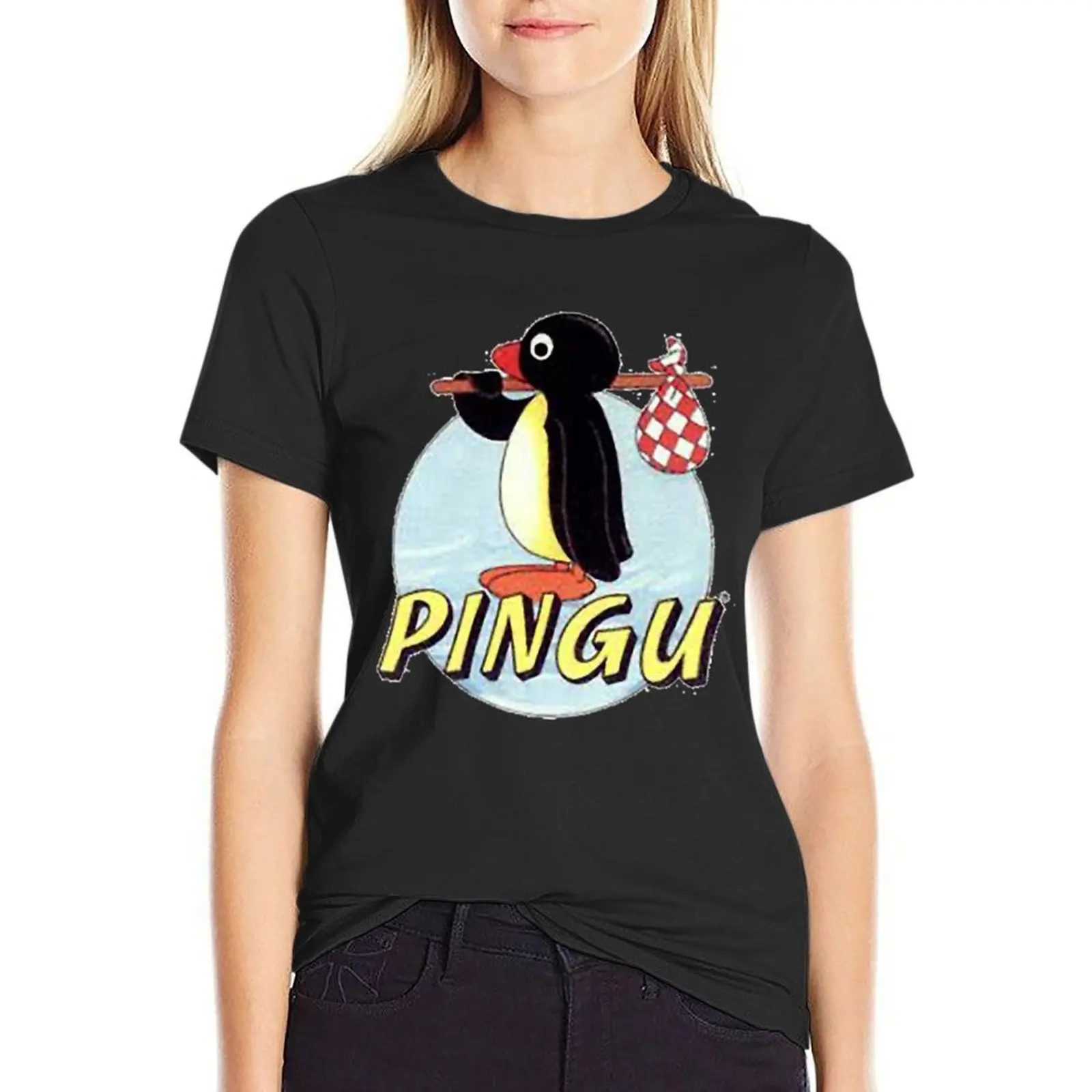 

Pingu T-Shirt kawaii clothes tees animal print quick-drying t-shirts for Women pack