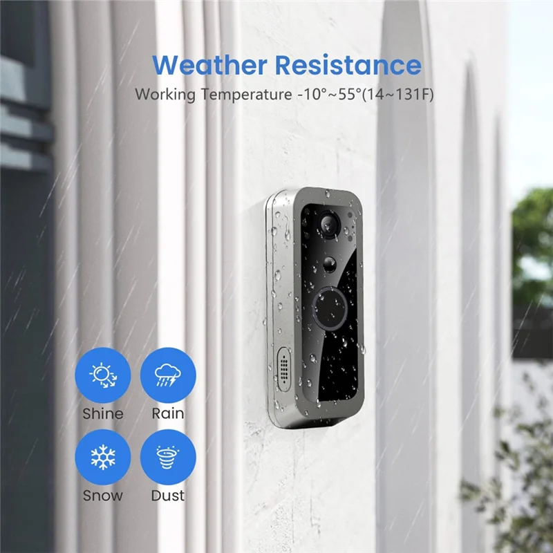

SUNRI-Tuya 1080P HD Wireless Door Camera System With 5Inch Monitor Wifi PIR Motion Detection 2MP Outdoor Video Intercom Smart