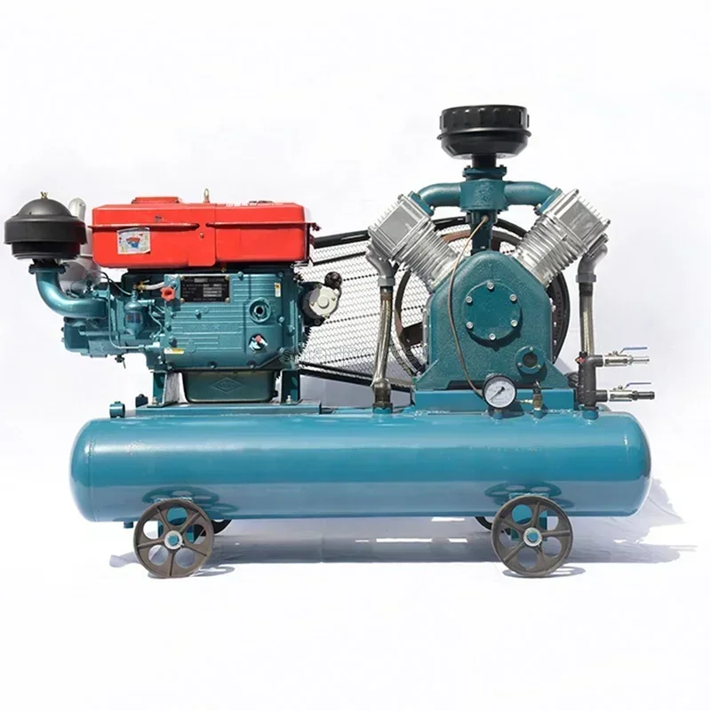 Manufacturer Low-cost   Energy Saving Die sel  Piston Air Compressor  For Mining