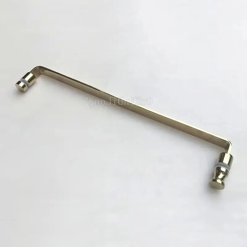 

Full Solid 304 Stainless Steel Single Bathroom Door Handles Glass Door Push Pull Handles Hole Spacing 17.32'' (440mm) for 6~12mm