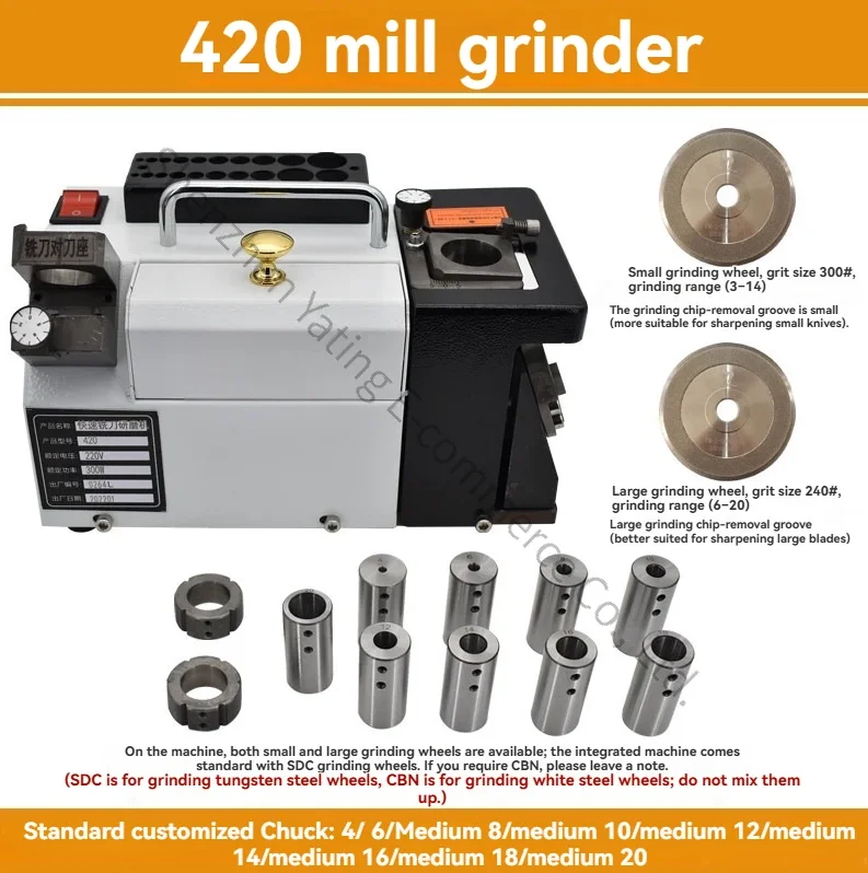 CNC End Milling Cutter Grinder Machining Tool Fast 2-blade 3-blade 4-blade 6-blade Flat Bottom Milling Cutter Grinding Machine