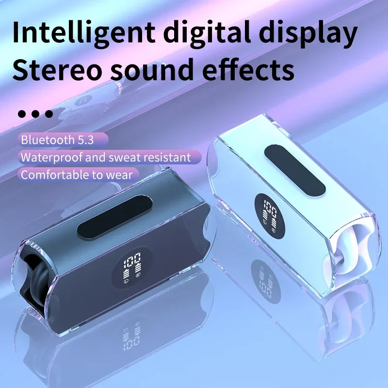 

5.3 Rotating Spacecraft Transparent Headset Bluetooth Earphones ProT6 Wireless Earbuds Bilateral Stereo Headphones