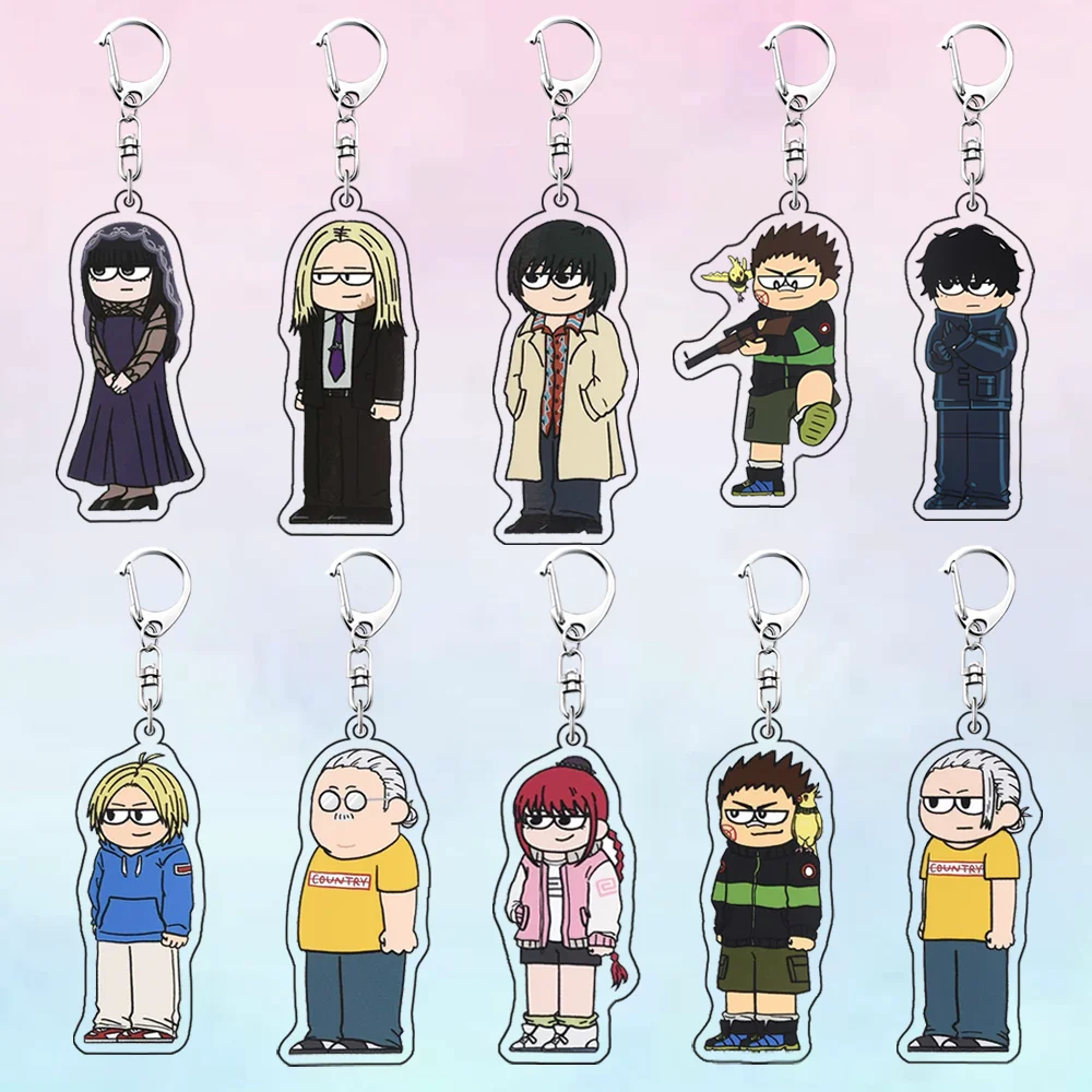 

SAKAMOTO DAYS Sakamoto Taro Nagumo Yoichi 6CM Acrylic Stand Cute keychain Anime Figure bag charm Collectible Pendant gift
