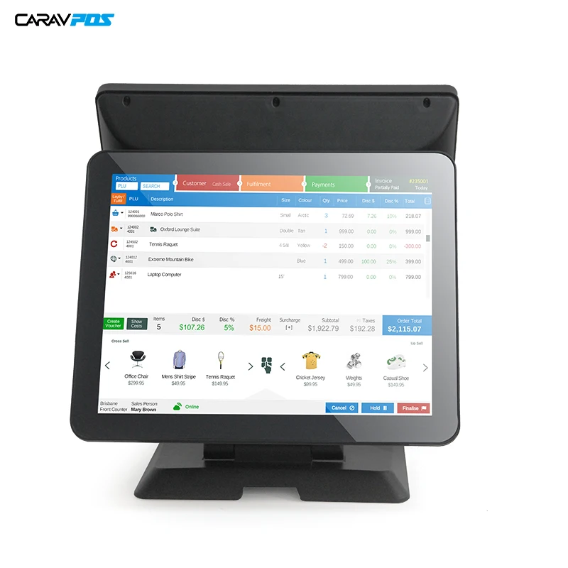 Point of sales system Caja Registradora for checkout page end point with printer cash drawer Pos system