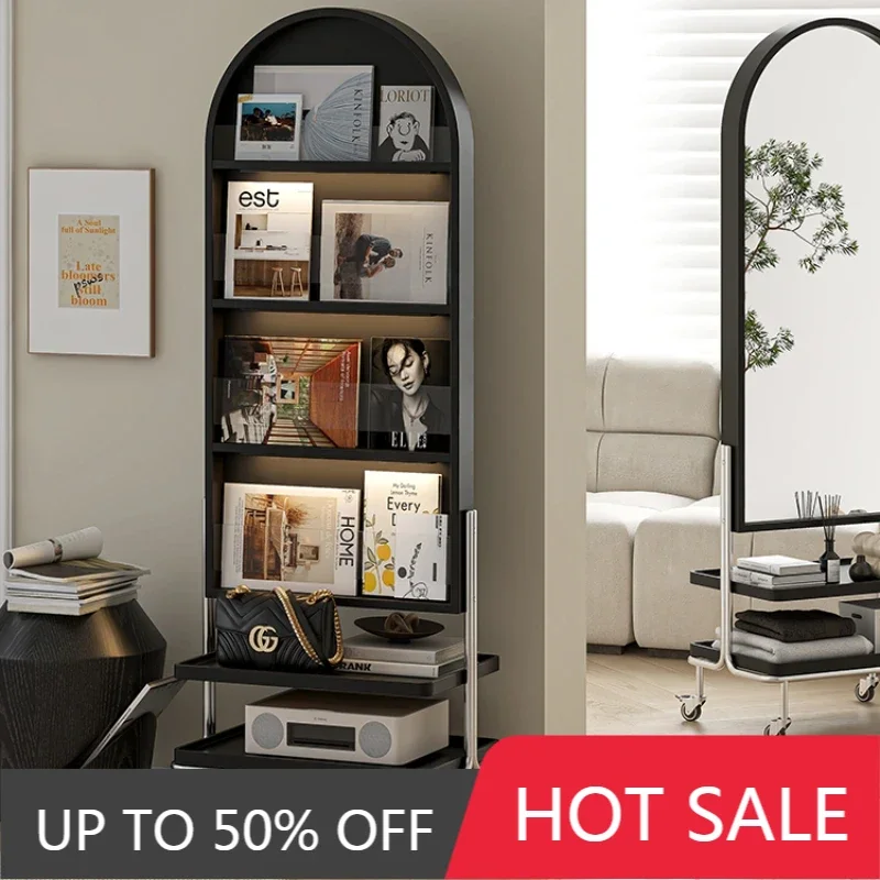 

Organizer Storage Rack Shelf Display Stand Iron Removable Bookcase Books Large Aesthetic Room Weird Libreria Furniture Book