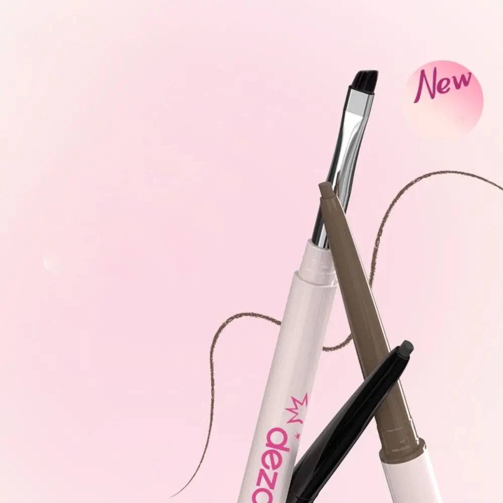 新しいダブルヘッドアイライナーペン防水速乾アイライナーペン長持ちブラックカラーロングウェアリキッドアイライナー