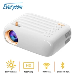 Everycom T3 Support 1080P Mini Projector 5500Lumens 1920*1080P LED WiFi Projector Video Movie Beamer for Home Theater Projectors