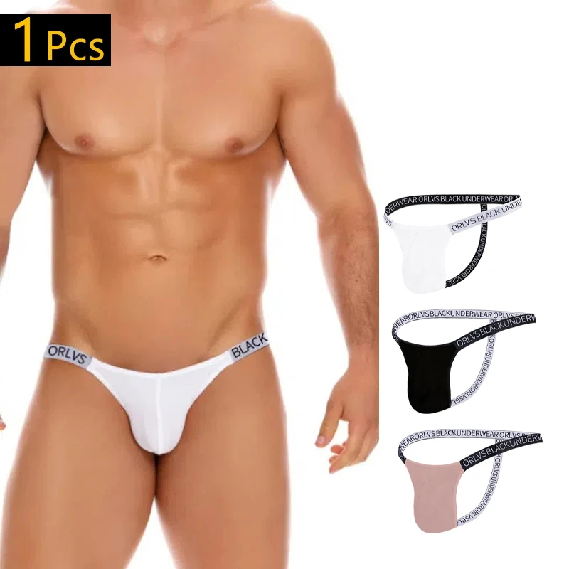 ORLVS Sexy Men Underwear Men Jockstrap Men Briefs Gay Penis Pouch Breathable Mens Bikini Underwear Tanga Thongs Men Jockstrap