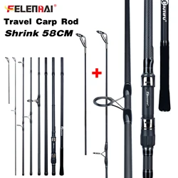 FELENHAI Traveller Carp Feeder Rod 4.2m 3.6m 3.0m Carbon Fiber 3.5lb Hard Surfcasting Fishing Pole Tackle for Spinning Lure Pole