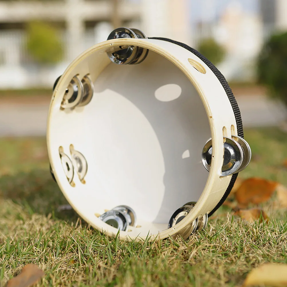 

8 Inch held Tambourine Safe Kids Musical Instruments Children H held Drum Tambourine H Drum Percussion Dance Party