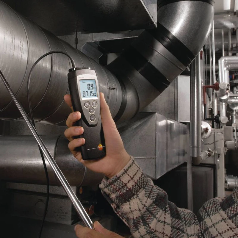 Testo 416 مقياس شدة الريح مقياس سرعة الهواء مقياس شدة الريح الريشة