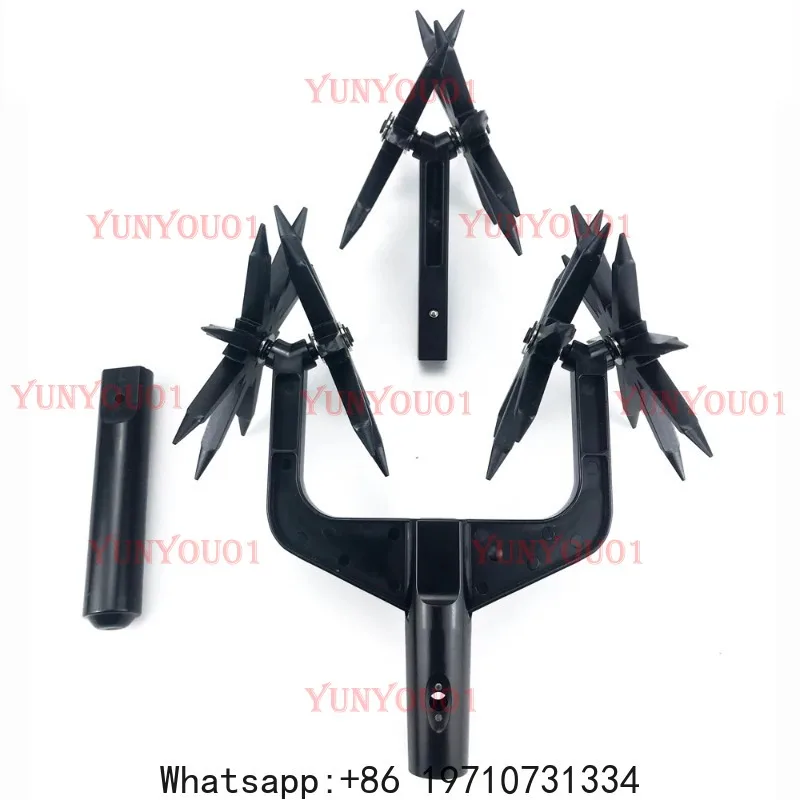 Garden Aerator Garden Soil Scarifier Wear Resistant 2 in 1 Ventilated Scarifier Rotary Tiller for Garden Rotary Cultivator Tool