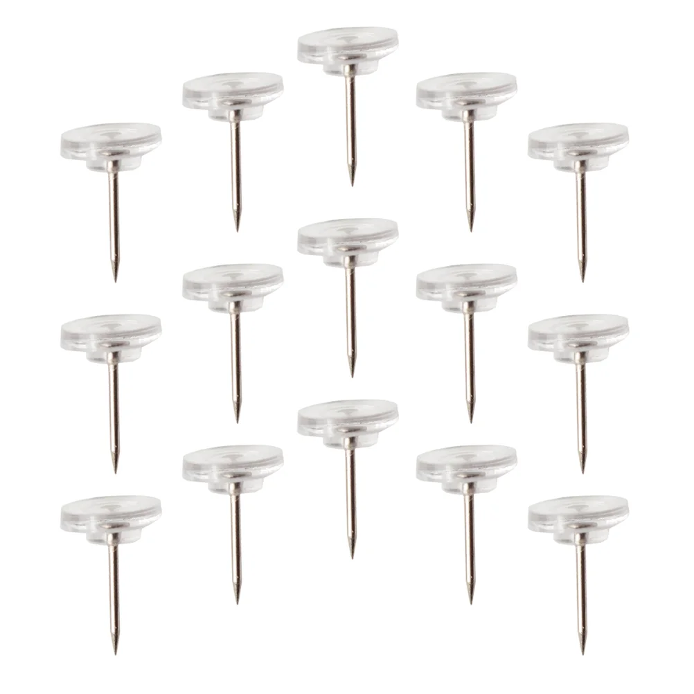 Imagem -04 - Tacks Thumb Clear Whiteboard Limpar Pushpins Boletim Tachinhas Mapa Tachinhas 100 Pcs