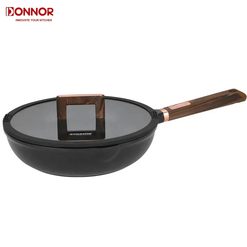 

DONNOR Non-stick Frying Pan Soup Pot Wok Omelette Pans Cooking Pot Cookware for Gas Stove and Induction Cooker Home Accessories