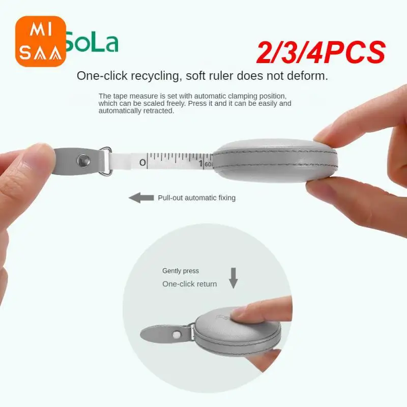 2/3/4PCS Flexible Scale Public-english Double-sided Scale Pull Out And Fix It Automatically Scalable Body Size Durable