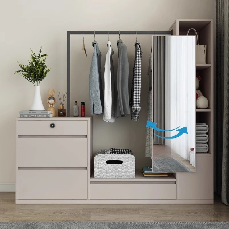 

Modern Wooden Coat Racks Storage Standing Clothes Organizer Open Luxury Hanging Coat Racks Display Perchero Trendy Furniture