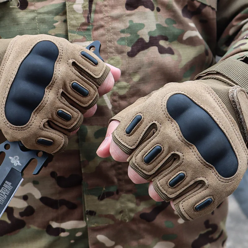 

Multifunctional tactical half-finger gloves, military-style men's combat mountaineering and cycling motorcycle, spring and summe