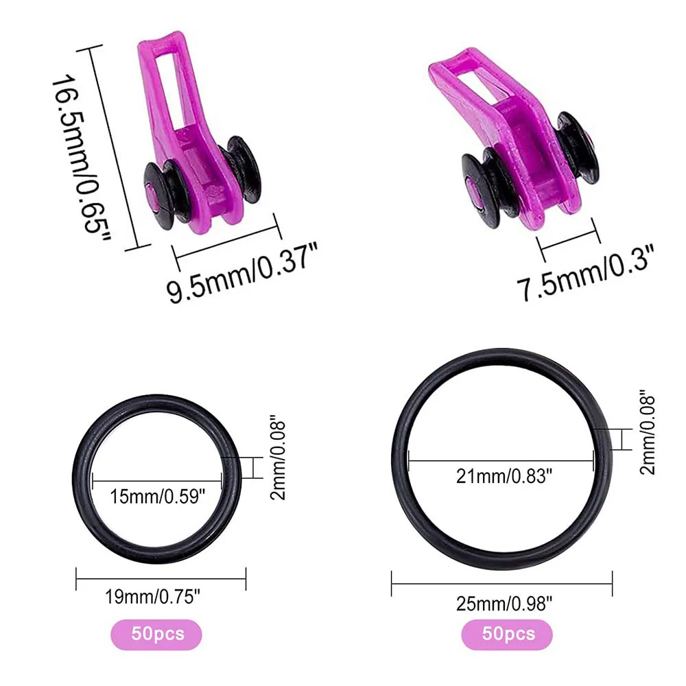 Angeln Köder Keeper 10PCS Gemischte Farben Sichere Halter Haken Ring Wurm Köder Verschluss Winkel Aufhänger für Rod Jig Casting Tackle – Detail 1