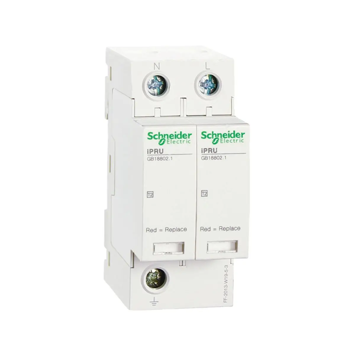 

iPRU 20 2P AC350V A9L020200 2P | 20кА | 10кА | Подключаемый сетевой фильтр класса T2, 1,45 кВ, IPRU
