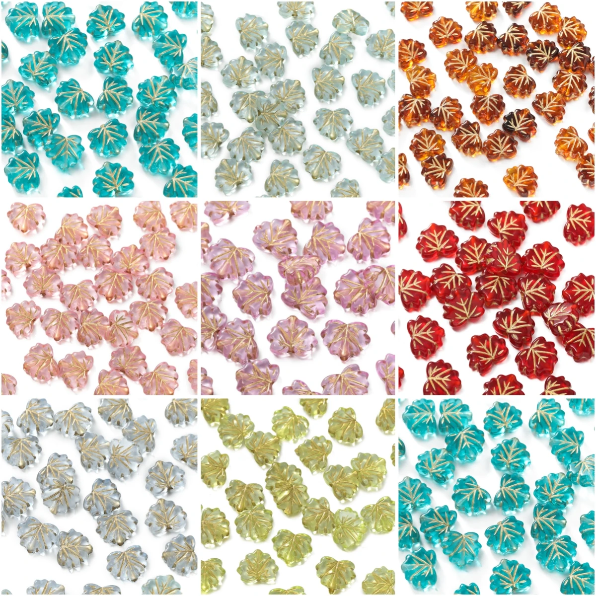 50 шт. 10,5x13 мм акриловые бусины в виде листьев, подвески в виде листьев дерева, милые подвески, серьги, подвески для изготовления ожерелья, ювелирных изделий своими руками
