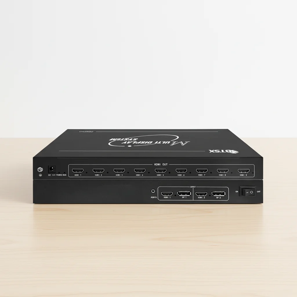 Bitvisus Metal Multi-screen Multi-Monitor Expansion 4K60 Multi Display  1x8 1x7 3x3 1x9 8x1 9x1 Video Wall Controller