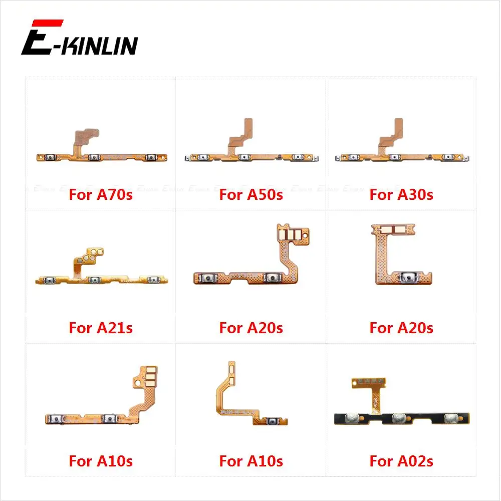 Power On Off Button Volume Switch Key Control Flex Cable Ribbon For Samsung Galaxy A70s A50s A30s A21s A20s A20e A10s A02s