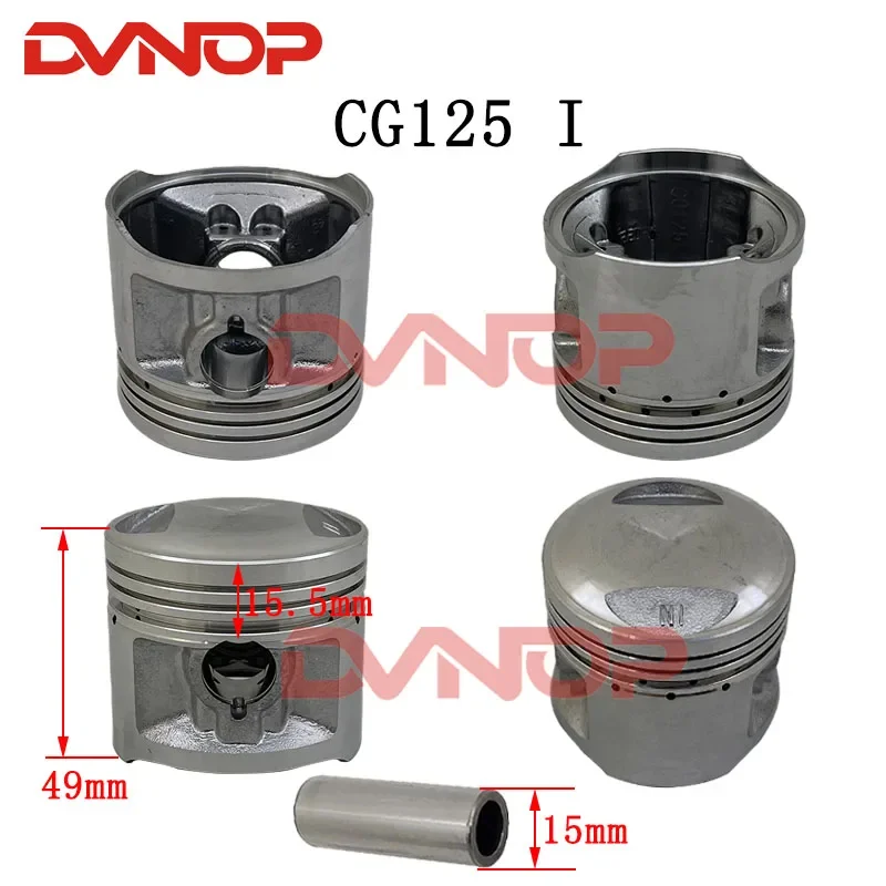 56.5mm Piston 13mm 15mm Pin Assembly Kit for Honda CG125 CB125 CT125 SL125 TL125 CL125 Lifan Zongshen 125 156FMI 157FMI