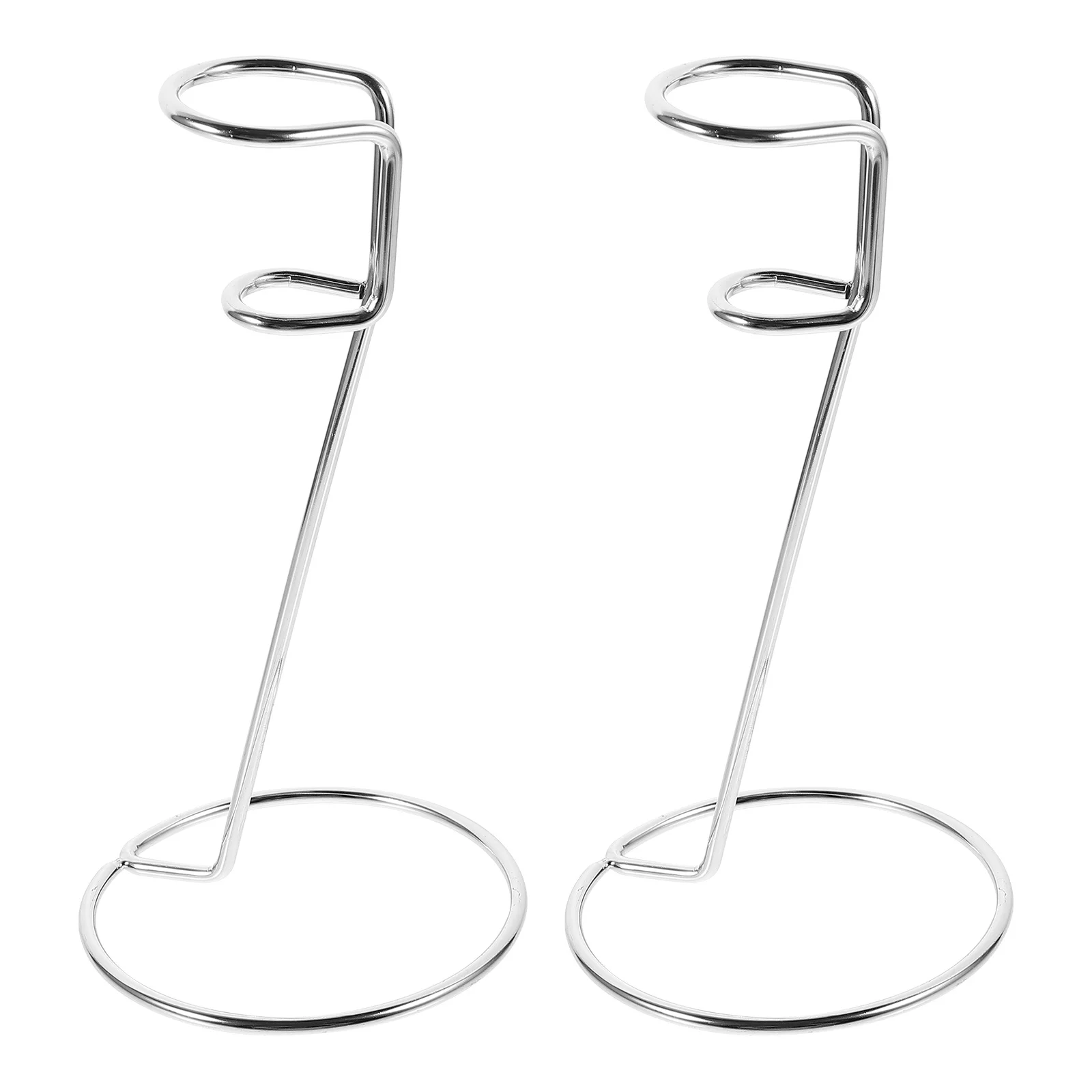 

2Pcs Stainless Steel Milk Frother Stand Handheld Electric Mixer Holder Practical Kitchen Storage Rack