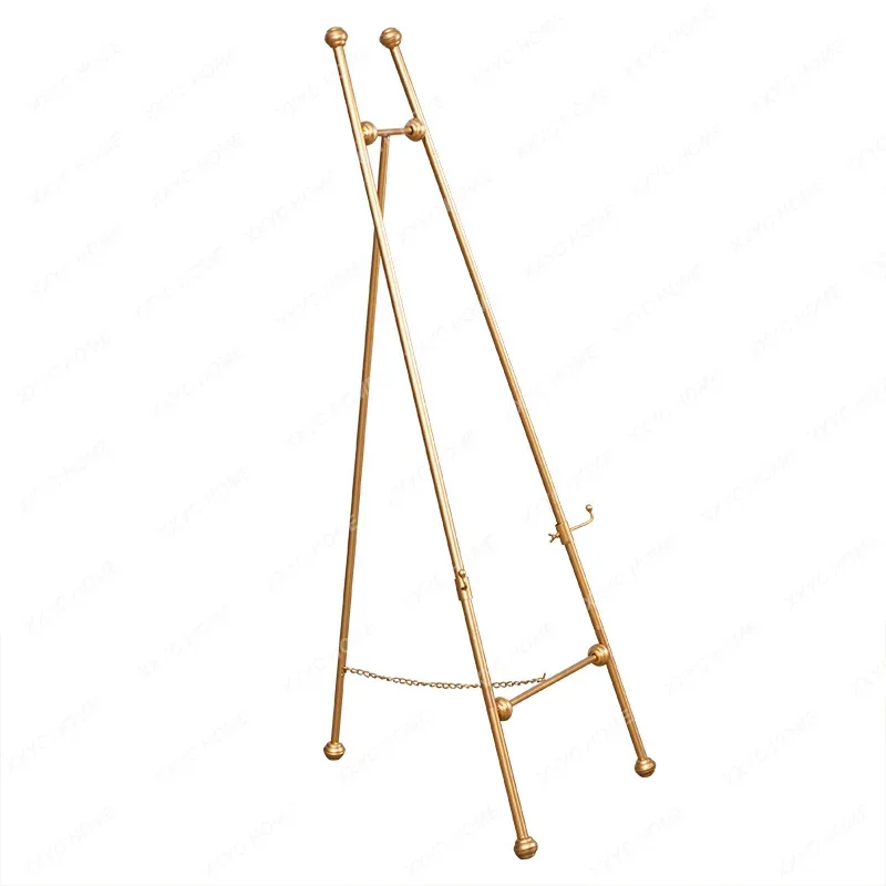 European-Style Wrought Iron Oil Painting Easel Photo Frame Floor Stand Display Stand