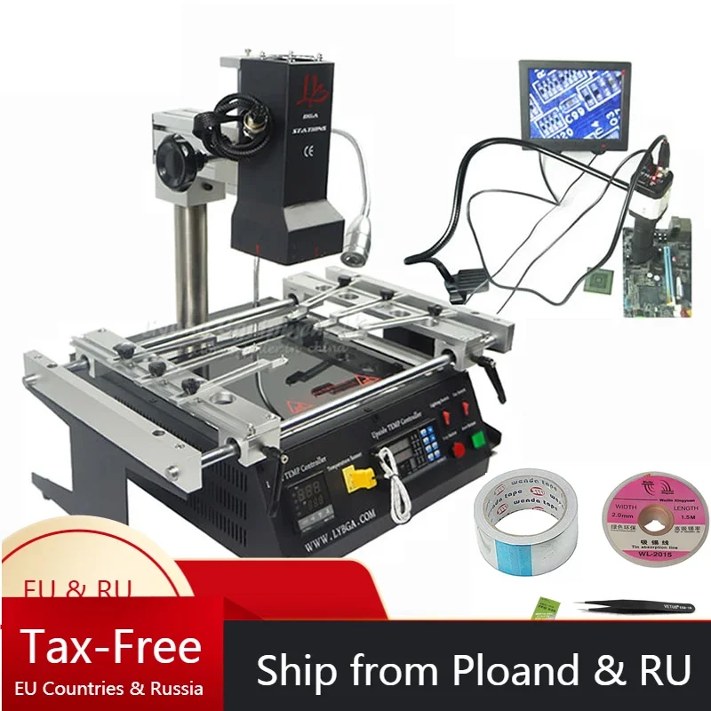 

LY IR6500 V.2 Infrared BGA Rework Station Reballing Machine with CCD Camera System for Motherboards Repairing