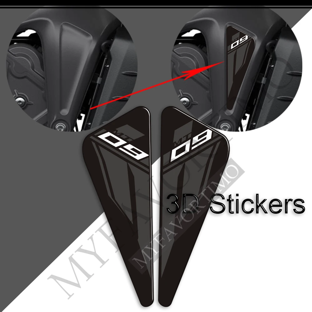 Motorfiets Stickers Decals Gas Stookolie Kit Knie Tank Pad Protector Voor Yamaha MT 09 MT FZ 09 SP MT-09 2021 2022