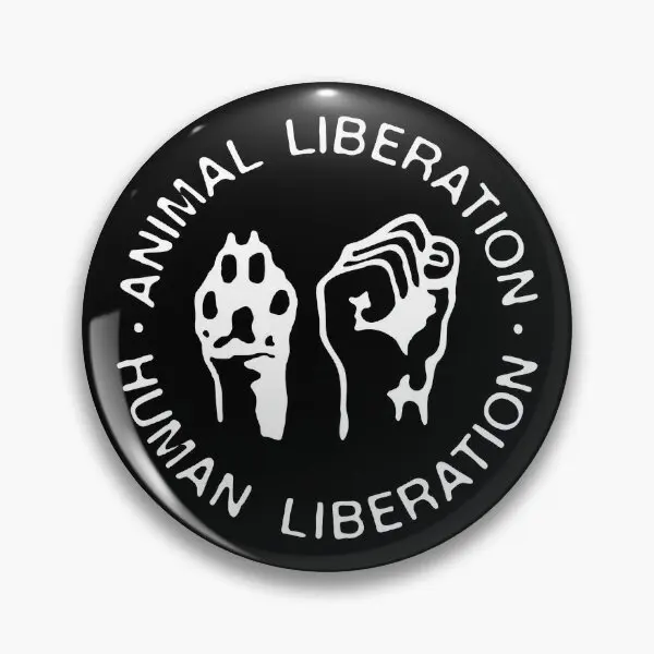 Animal Rights Liberation Human Liberatio  Soft Button Pin Cute Decor Collar Women Hat Badge Funny Fashion Lover Metal Jewelry