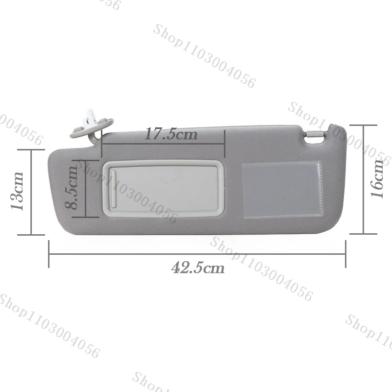 حاجب من الشمس لتويوتا لاند كروزر J12 2002 2003-2009 لـ Prado LC120 2003-2009 جانب الركاب للسائق مع مصباح LED 74310-6A020