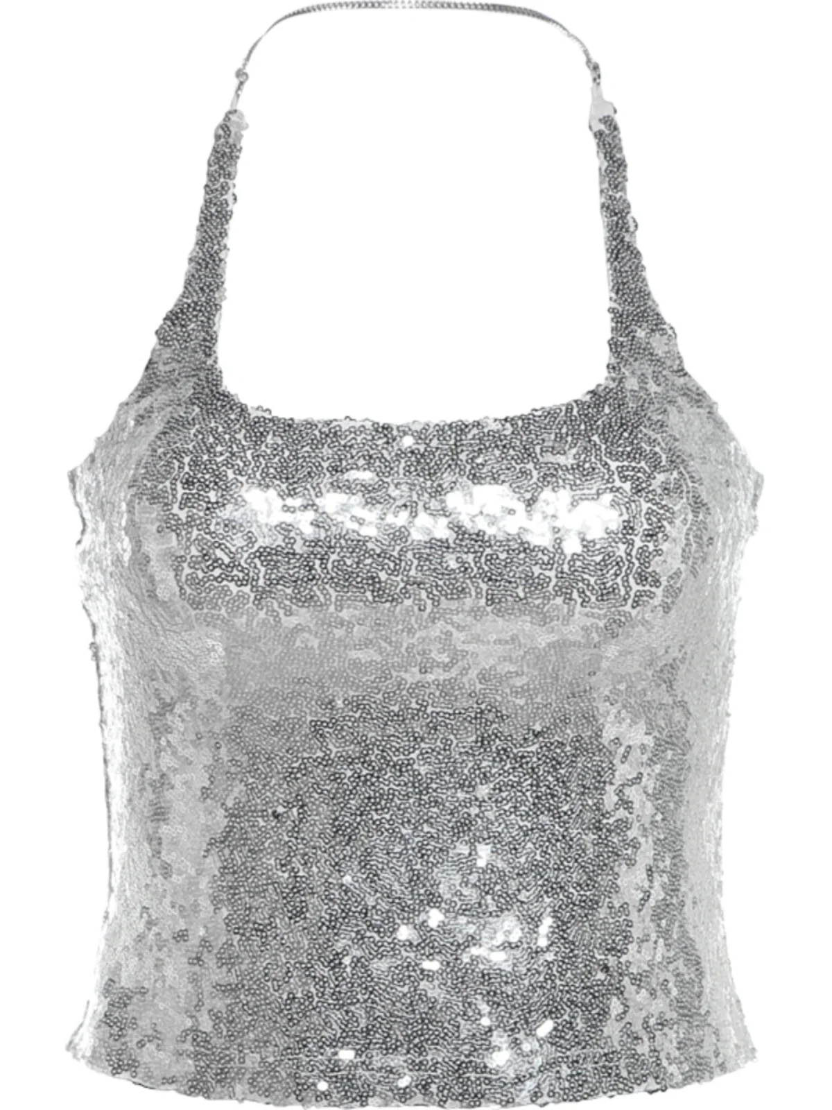 Sexy Sparkling Strap Vest WEIRD PUSS Hot Girl Design ort Top Street Sle Bal Crop Top for Young Women 8-24 Years Old