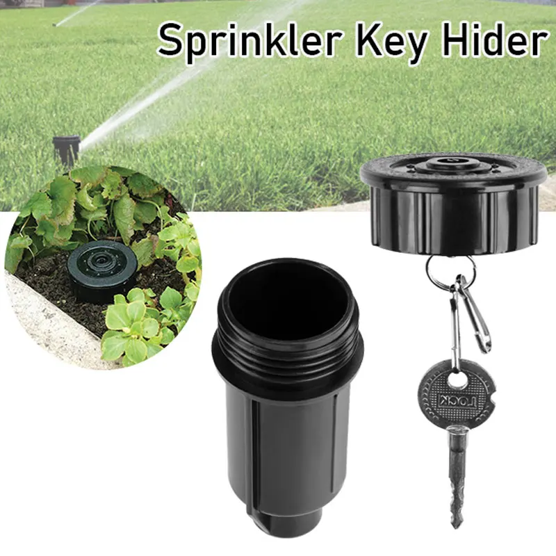 Ocultar uma chave de dinheiro caixa escondida sprinkler cabeça dinheiro seguro ao ar livre jardim quintal escondendo vault caso à prova dwaterproof água corrosão resistente ao impacto