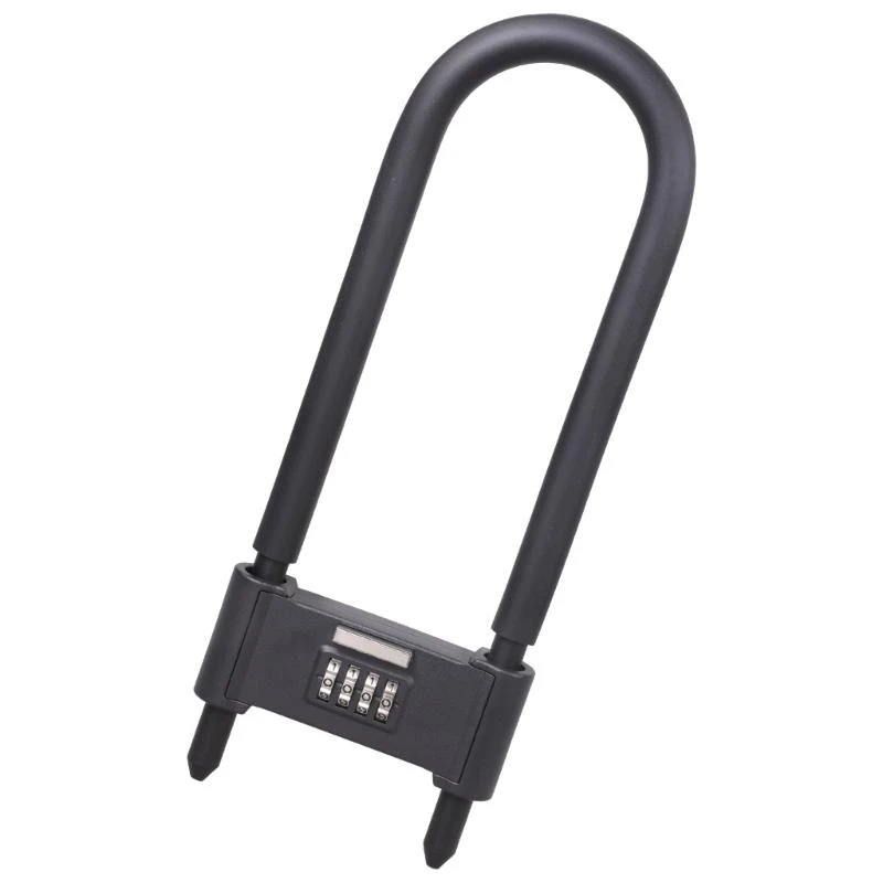 AntiShear Extended Bicycles Lock Aluminum Alloy 4 Digit Combination Lock Long Shackle Padlock Glass Door Lock Enduring