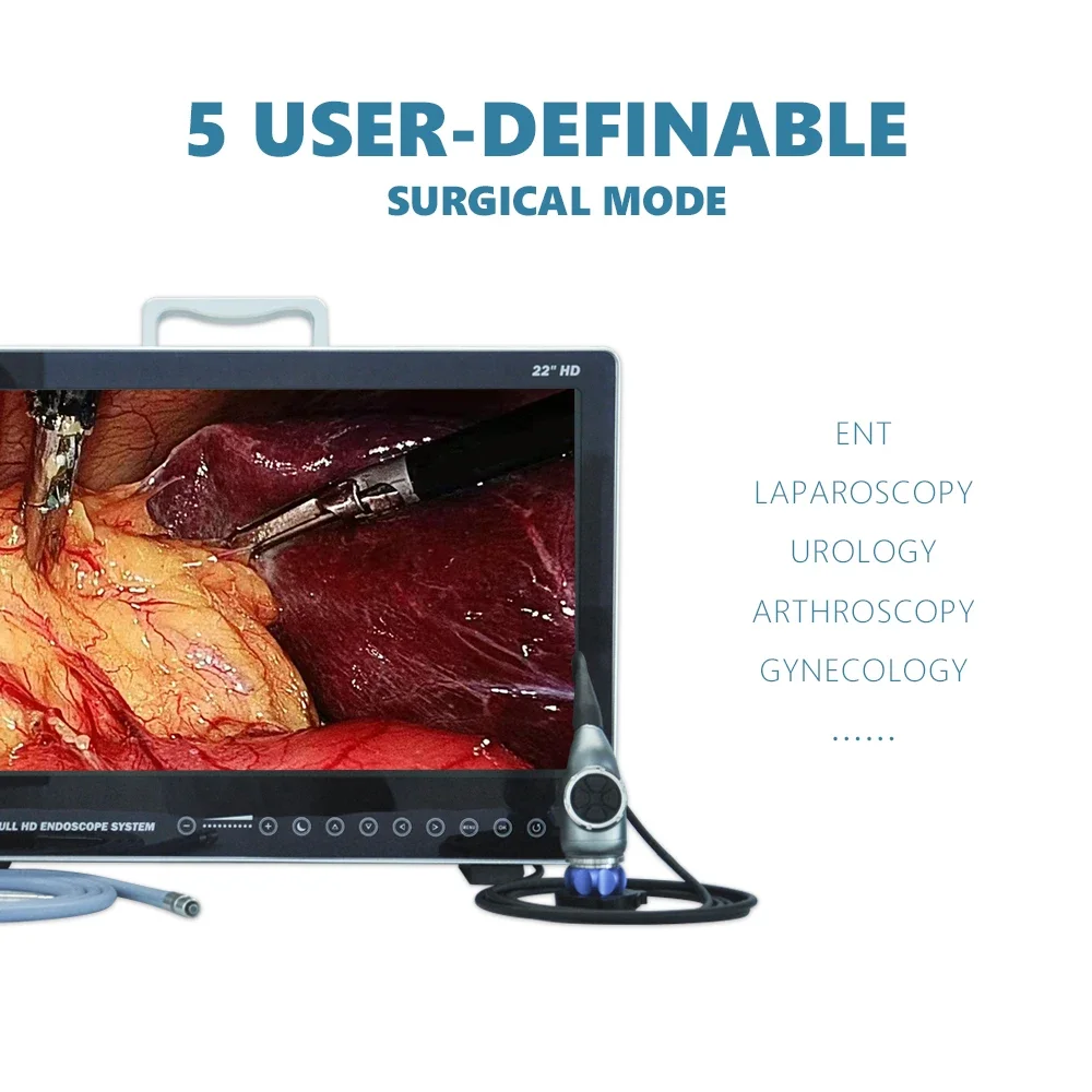 Medical Full HD Endoscope  System with 24 Inch , 80W Led Light Source and Record Function